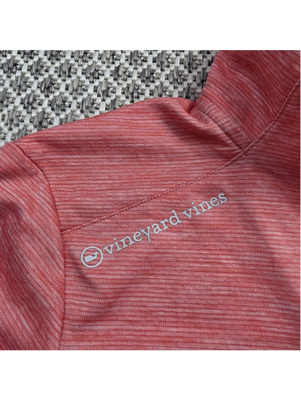 Vineyard Vines OTG Sankaty Quarter Zip Pullover Women’s XS Heather Pink Golf - Picture 4 of 14